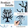 Opaque Acrylic Earring Display Tree Stands ODIS-WH0025-117-4