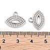 Non-Tarnish 304 Stainless Steel Pendant Rhinestone Settings STAS-P364-01P-3