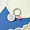 201 Stainless Steel & Alloy Enamel Keychain KEYC-YW00104-13-1