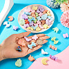 50Pcs 10 Styles UV Plating Opaque Acrylic Beads Sets OACR-TA0003-94-6