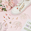10 Styles Alloy Enamel/Rhinestone/Resin Imitation Pearl Shoe Charms AJEW-OC0015-30-4