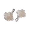 Natural Grey Agate Pendants G-K359-02P-03-2