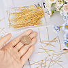 600Pcs 3 Styles Brass Eye Pin KK-SP0001-75G-3