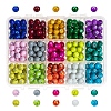   15 Colors Drawbench Glass Beads GLAD-PH0001-03-1