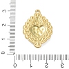 304 Stainless Steel Enamel Pendants STAS-K303-04G-05-3