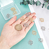 12Pcs 2 Colors 201 Stainless Steel Links STAS-DC0003-13-2