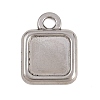 304 Stainless Steel Pendant Cabochon Settings STAS-D264-08A-P-1