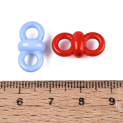 Opaque Acrylic Connector Charms SACR-N019-07-1