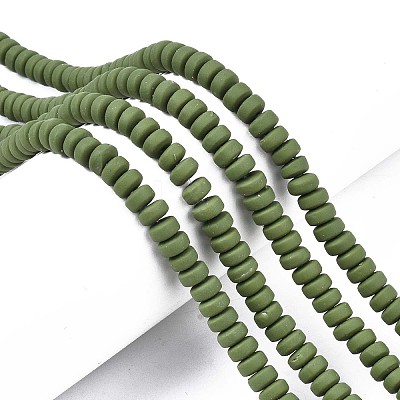 Handmade Polymer Clay Beads Strands LS-CLAY-N008-104-1