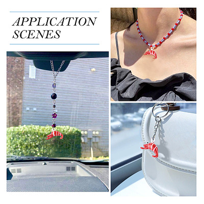 5Pcs Handmade Lampwork Pendants LAMP-TA0002-75A-1