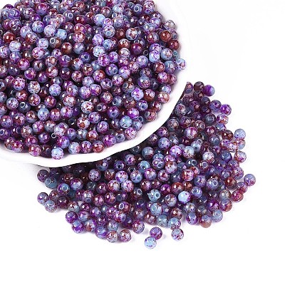 Baking Paint Glass Beads DGLA-T005-01A-09-1