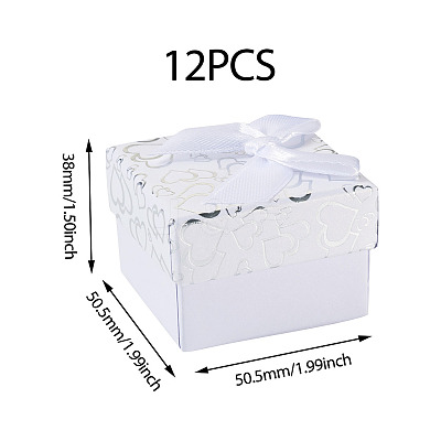 Bowknot Cardboard Paper Ring Gift Storage Boxes CON-TAC0001-16D-1