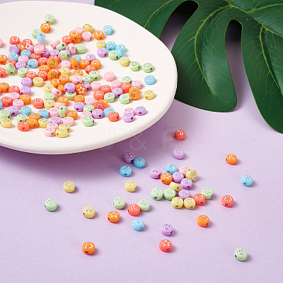 Opaque Acrylic Beads MACR-CW0001-06-1