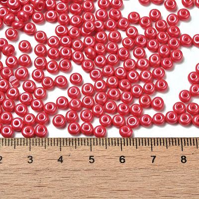 Baking Paint Luster Glass Seed Beads X1-SEED-B001-04A-04-1
