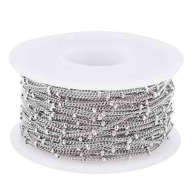 Tarnish Resistant 304 Stainless Steel Curb Chains CHS-I003-A01-A-P-1