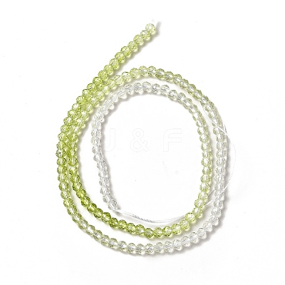 Transparent Gradient Color Glass Beads Strands X1-GLAA-H021-01B-25-1