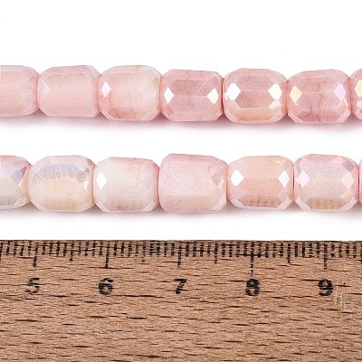 Anti-Tarnish Electroplate Glass Beads Strands EGLA-N027-03A-07-1
