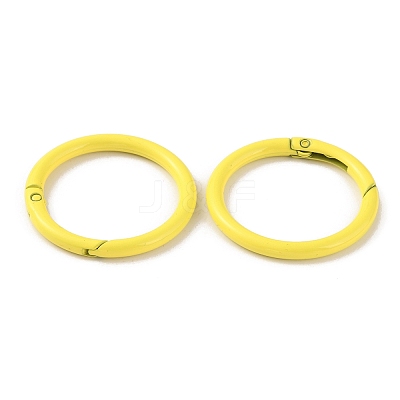 Spray Painted Alloy Spring Gate Rings FIND-WH0120-89B-01-1