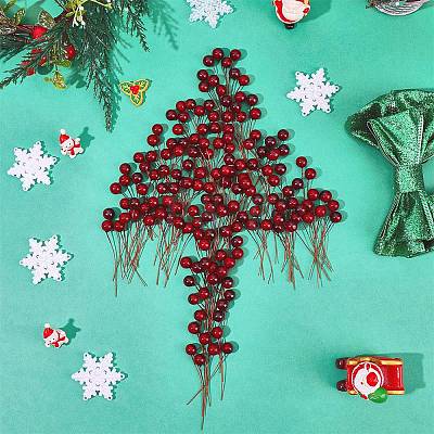 200Pcs Plastic Simulated Berries AJEW-CP0009-92B-1