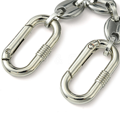 304 Stainless Steel Oval Link Bag Extender Chains AJEW-BA00131-1