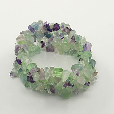 Gemstone Chip Bracelets B002-1