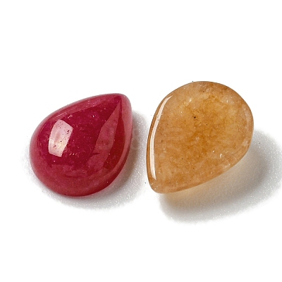 Dyed Natural White Jade Cabochons G-Q173-02B-11-1
