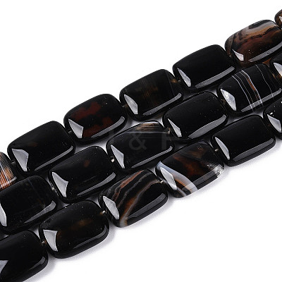 Natural Agate Beads Strands G-N356-03A-02-1