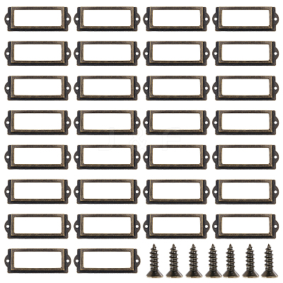 Iron Label Frame LS-IFIN-WH0065-48D-AB-1
