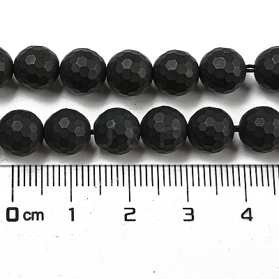 Natural Black Onyx Beads Strands G-D710-8mm-06-1