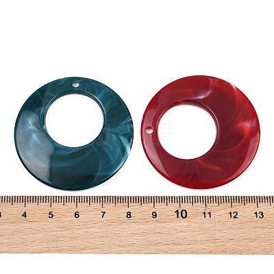 Imitation Jade Resin Pendants RE-CBA476D-01B-1
