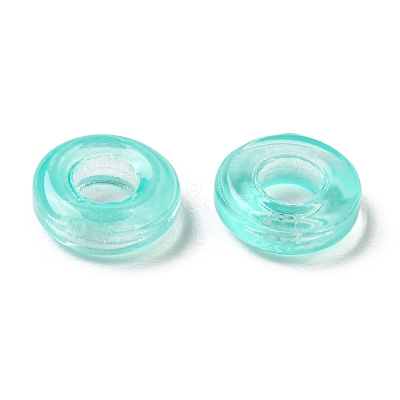 Transparent Glass European Beads GLAA-D009-01I-1