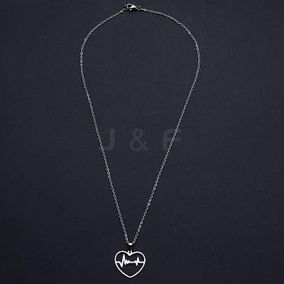 Non-Tarnish 201 Stainless Steel Pendants Necklaces LS-NJEW-S105-JN696-45-1-1