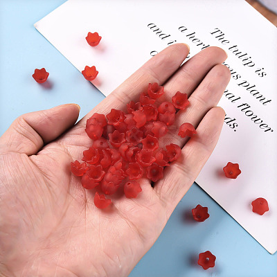 Transparent Acrylic Beads Caps PL543-6-1