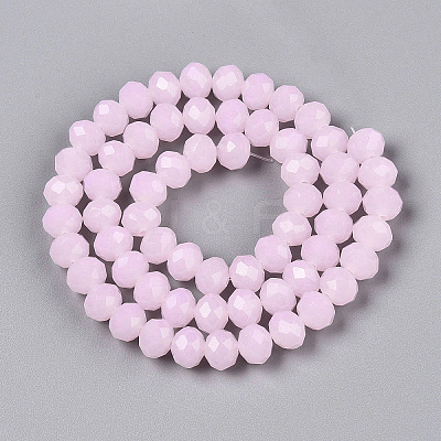 Glass Beads Strands EGLA-A044-J8mm-D02-1
