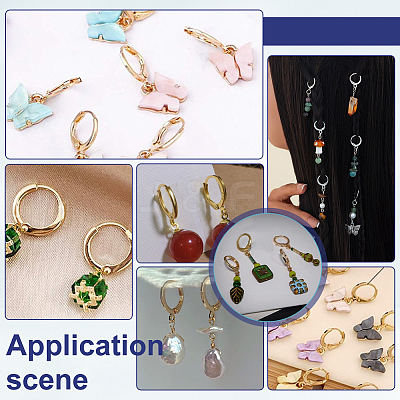 100Pcs 304 Stainless Steel Leverback Earring Findings STAS-PH0007-03-1
