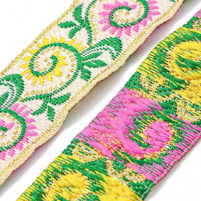 Ethnic Style Polyester Embroidery Ribbons CWIR-XCP0001-22B-1