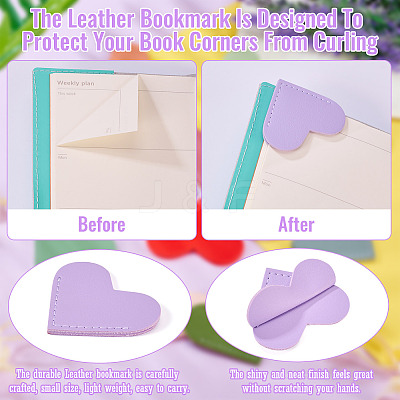 12Pcs 2 Styles Imitation Leather Book Corner Protectors AJEW-TA0001-99-1