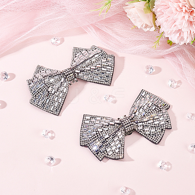 Rhinestone Bowknot Shoe Decoration FIND-FG0002-01-1