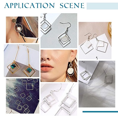 60Pcs 6 Style Brass Linking Rings KK-PH0003-88-1