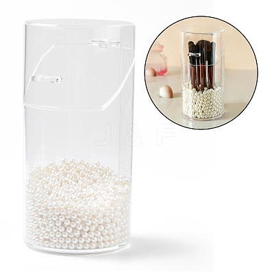Flip Cover Column Plastic Pen Holder MRMJ-E010-03-1