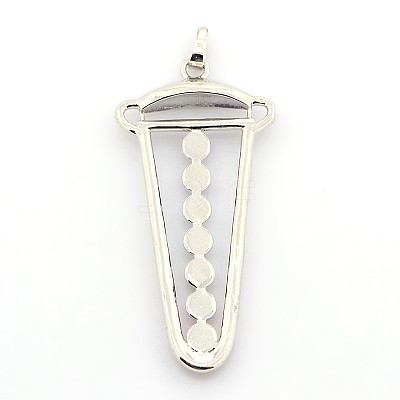 Vintage Chakra Jewelry Brass Gemstone Pendants G-I114-09-1