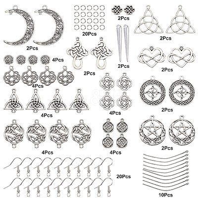 DIY Knot Drop Earring Making Kit DIY-SC0018-18-1