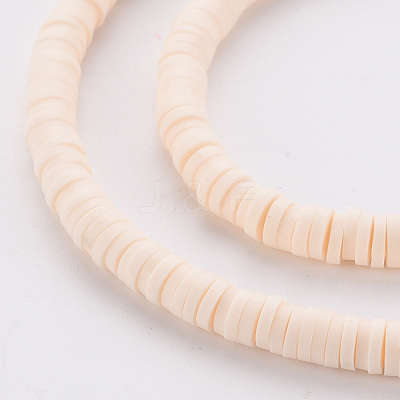 Handmade Polymer Clay Bead Strands CLAY-T002-4mm-76-1