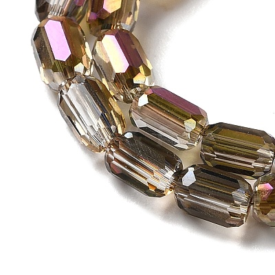 Electroplate Glass Beads Strands EGLA-D031-01-15-1