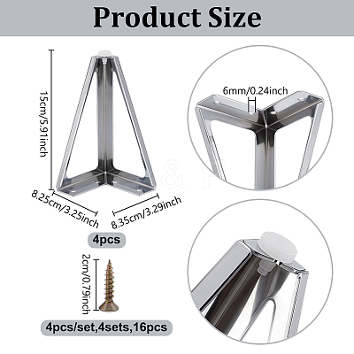 Iron Furniture Sofa Legs FIND-WH0173-479P-1