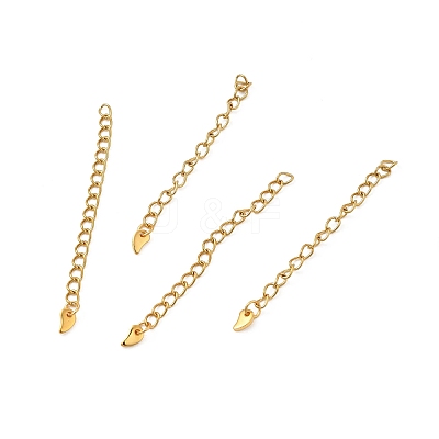 Ion Plating(IP) 304 Stainless Steel Curb Chain Extenders STAS-P320-01G-1