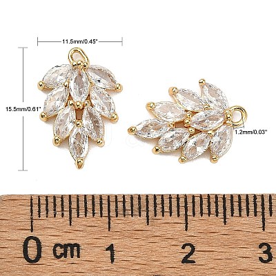 Brass Micro Pave Cubic Zirconia Pendants X-KK-S348-502-NF-1