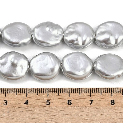 Electroplated Glass Beads Strands GLAA-H039-05B-1