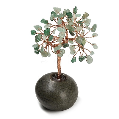Natural Green Aventurine Chips Tree of Life Display Decorations GG-CBACC2B-01C-1