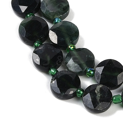Natural Black Jade Beads Strands G-C116-A54-01-1